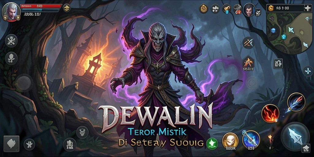 Menampilkan momen menakutkan dari gameplay DEWALIN.