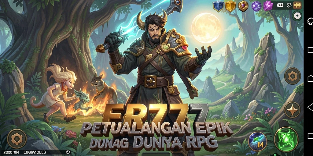 Tampilan gameplay ER777 yang menarik dalam petualangan RPG.