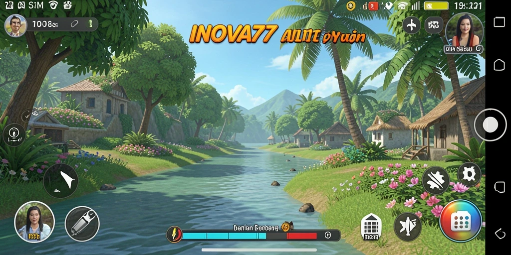 Tangkapan layar yang menampilkan gameplay santai INOVA77 yang menarik.
