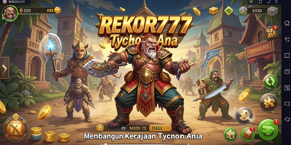 Tampilan gameplay <strong>REKOR777</strong> yang menarik dengan elemen Tycoon.