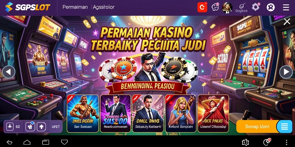Screenshot SGPSLOT menunjukkan gameplay slot yang menarik dan interaktif.