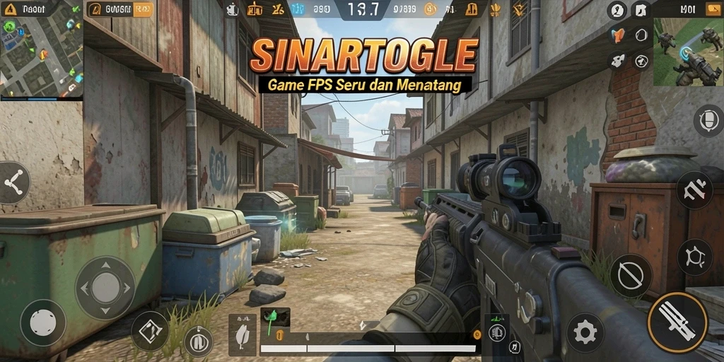 Tangkapan layar gameplay <strong>SINARTOGEL</strong> yang menunjukkan pertempuran FPS yang mendebarkan.