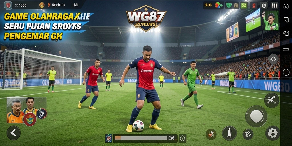 Tampilan gameplay seru di WG87 dengan aksi olahraga yang menegangkan.