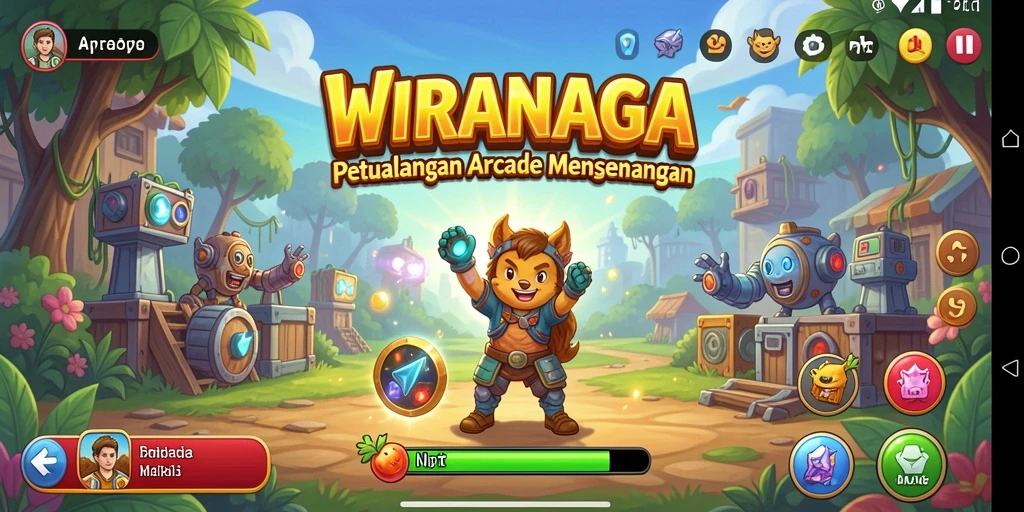 Screenshot WIRANAGA menampilkan gameplay yang seru dan penuh aksi.